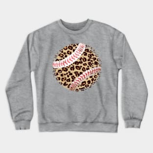 Leopard baseball Crewneck Sweatshirt